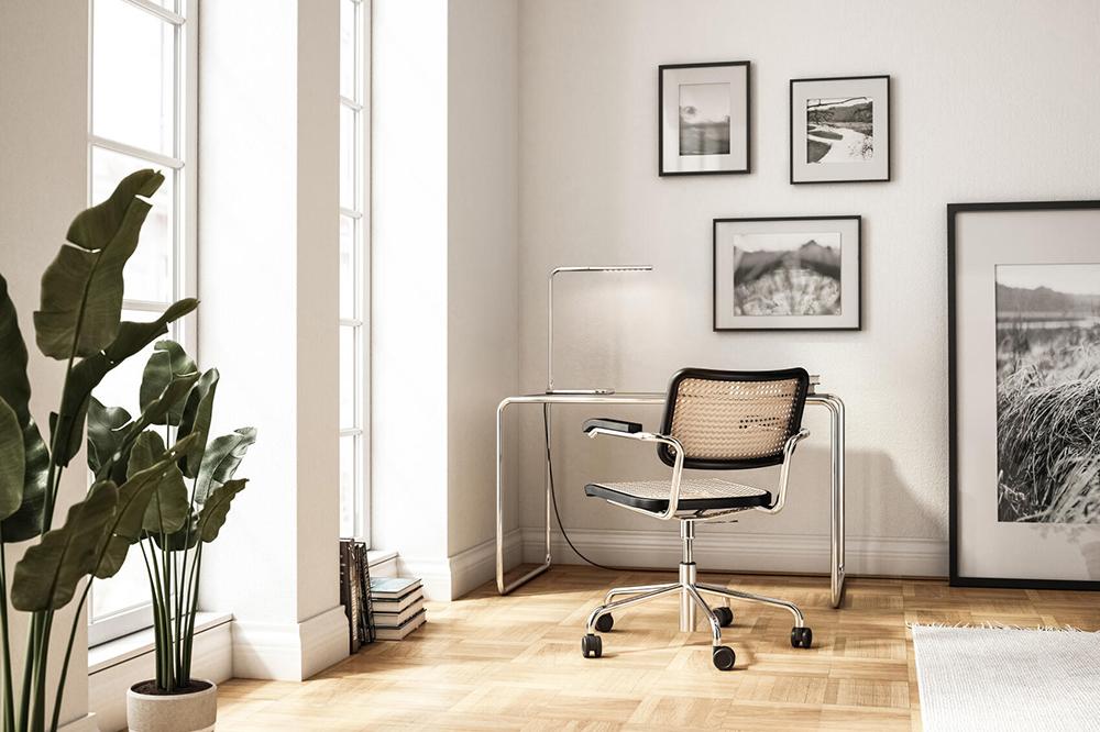 THONET chair on wheels with arms S 64 VDR