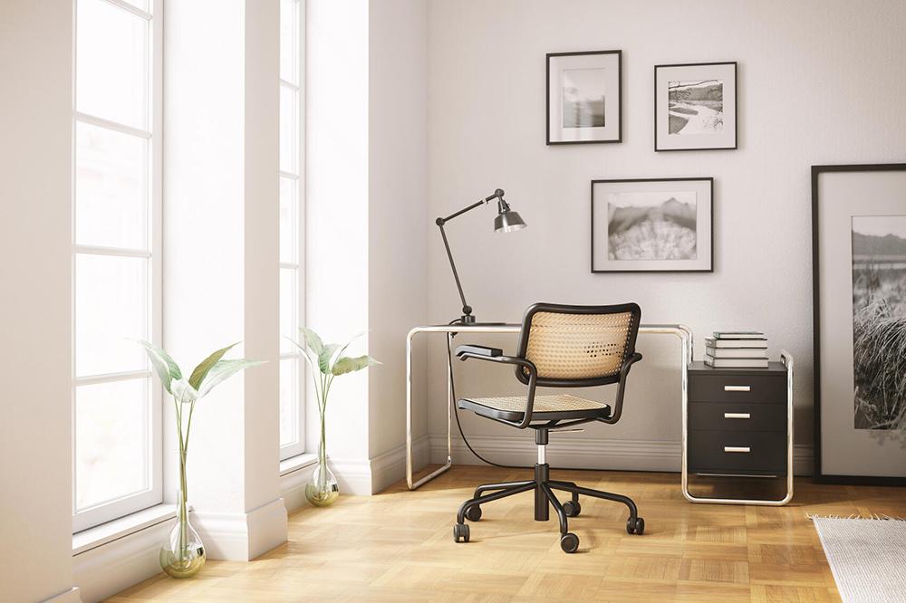 THONET chair on wheels with arms S 64 VDR