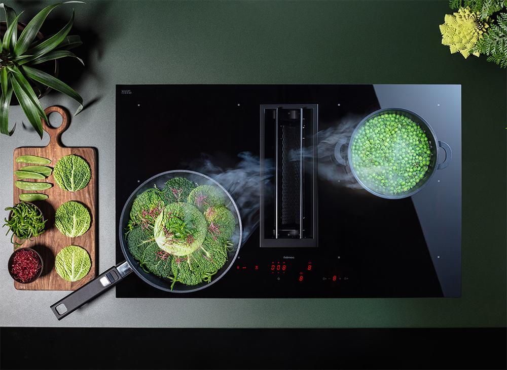 FALMEC plaque de cuisson à induction avec hotte aspirante QUANTUM PRO