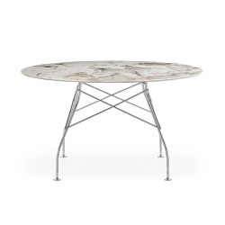 KARTELL round table GLOSSY MARBLE Ø 128 cm