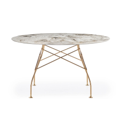 KARTELL round table GLOSSY MARBLE Ø 128 cm