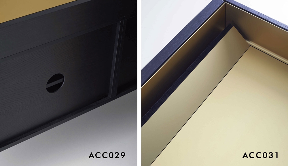 PUNT MOBLES sideboard furniture STOCKHOLM 4 doors STH403 with base H 29 cm