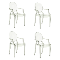 KARTELL set of 4 chairs LOUIS GHOST