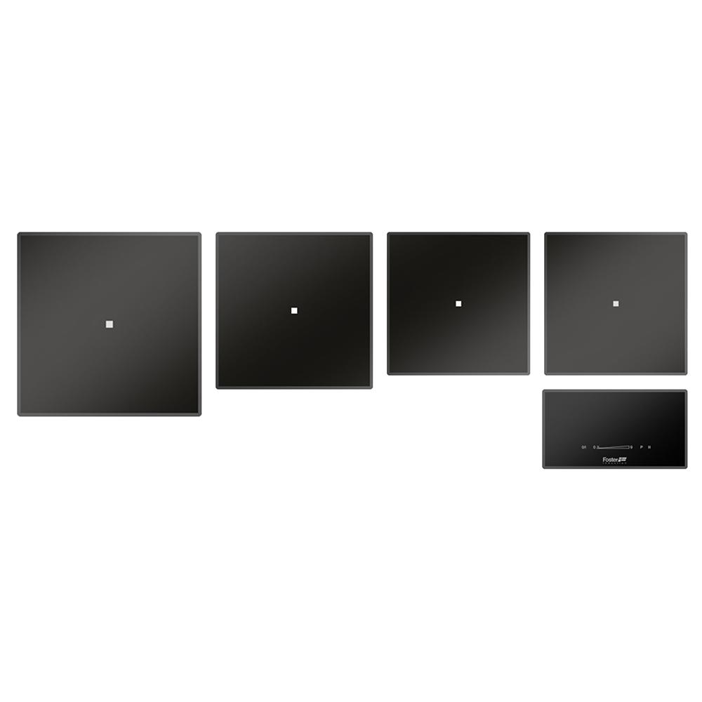 FOSTER induction hob MODULAR SERIES QUADRA with 4 square zones 7365 040