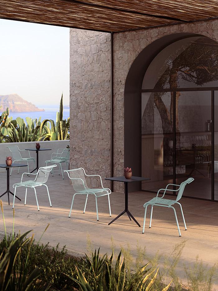 MAGIS set de 2 chaises avec accoudoirs pour l'extérieur SOUTH