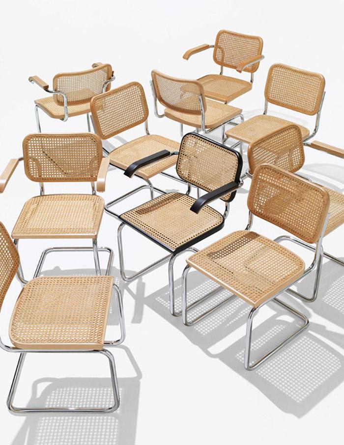 KNOLL set de 4 chaises CESCA by Marcel Breuer