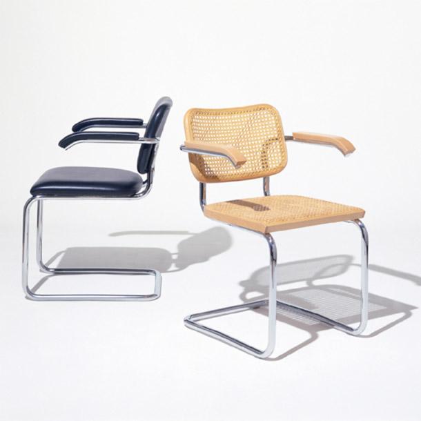 KNOLL set de 4 chaises avec accoudoirs CESCA by Marcel Breuer