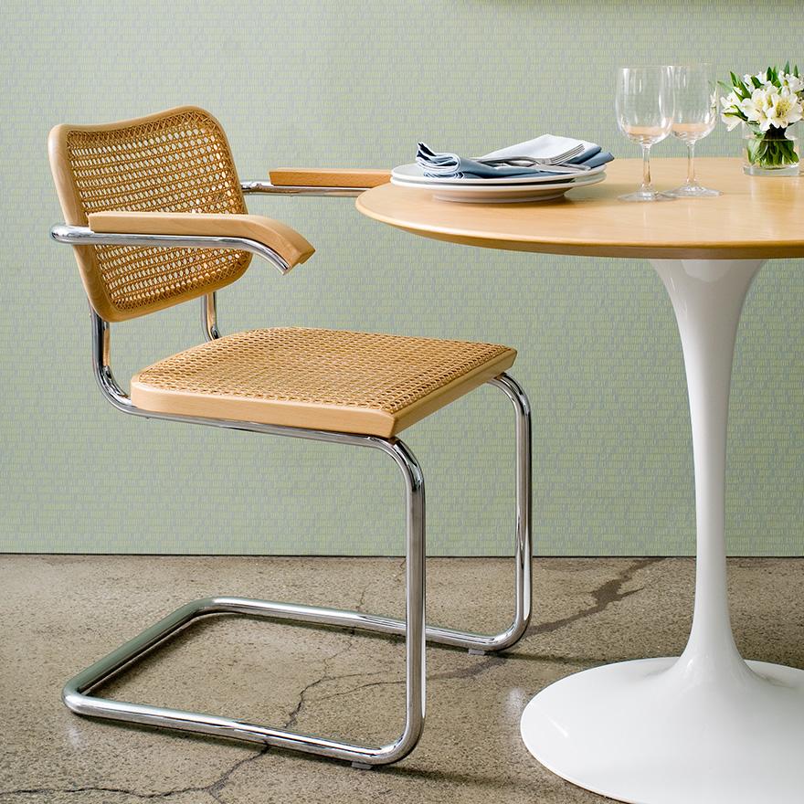 KNOLL set de 4 chaises avec accoudoirs CESCA by Marcel Breuer