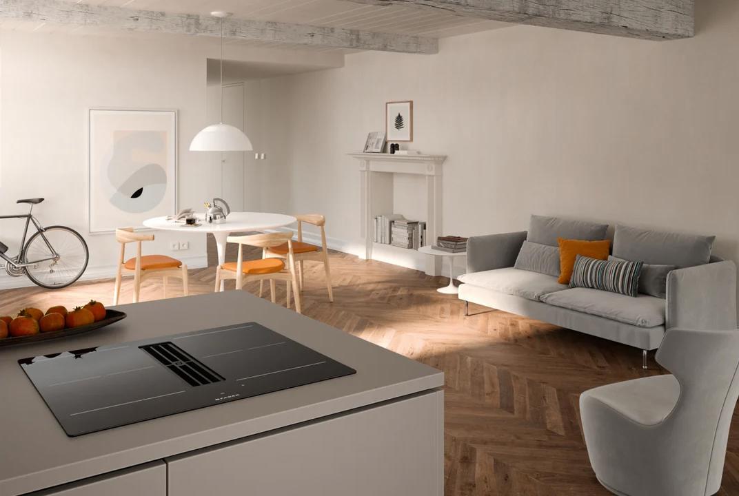 FABER plaque à induction avec hotte version recyclage GALILEO SLIM F600