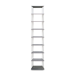 KRIPTONITE bibliothèque murale KROSSING MIDI 40 x H 203 cm avec base pour support au sol