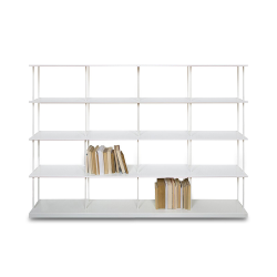 KRIPTONITE bibliothèque murale KROSSING MAXI H 137 cm avec base pour support au sol