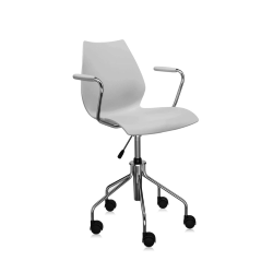 KARTELL chaise à roulettes avec accoudoirs  MAUI