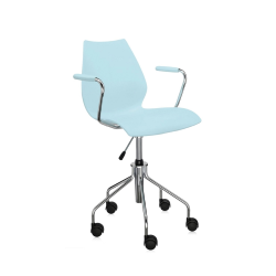 KARTELL chaise à roulettes avec accoudoirs  MAUI