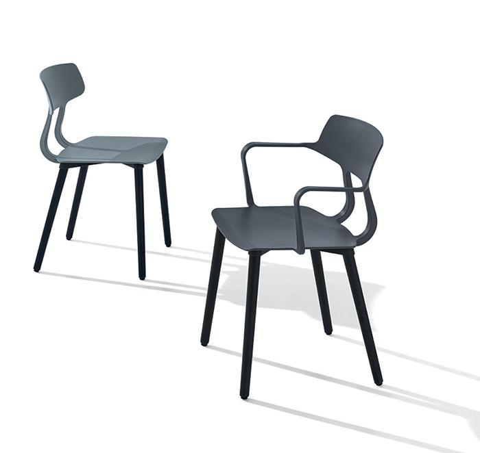 ET AL set de 2 chaises avec assises rembourrées SNAP 1105n