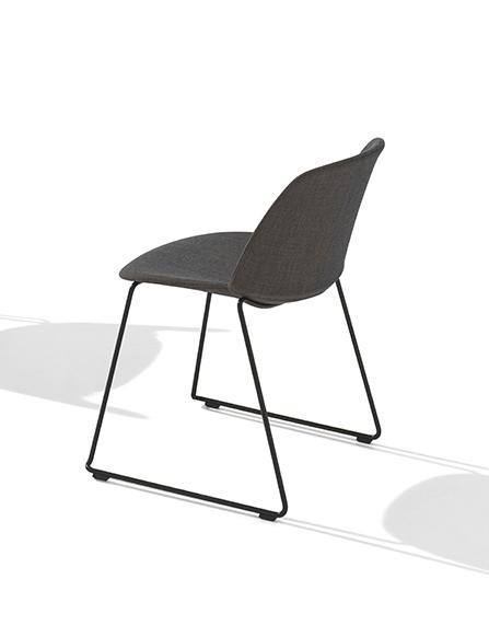 ET AL set de 2 chaises sur luges avec coques rembourrées CLASSY 1083m