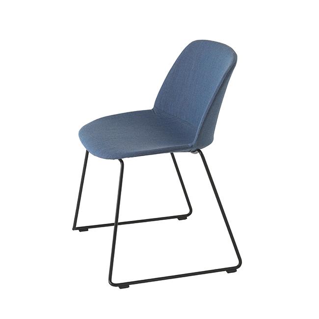 ET AL set de 2 chaises sur luges avec coques rembourrées CLASSY 1083m