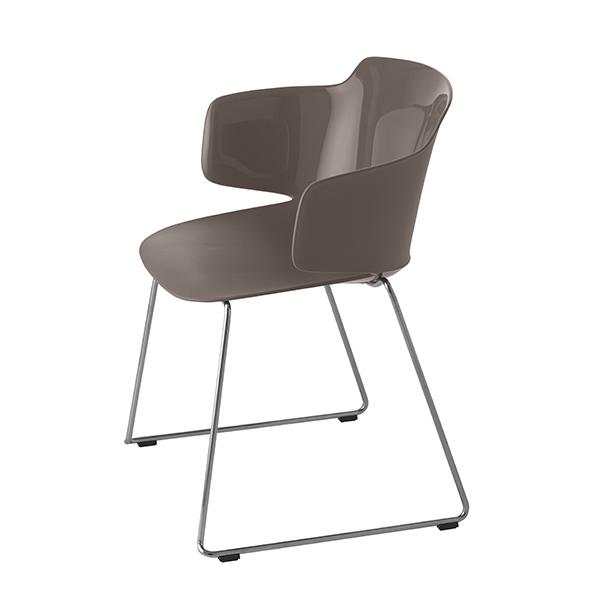 ET AL set de 4 chaises sur luges avec accoudoirs CLASSY 1084