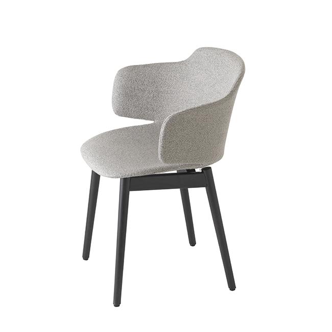 ET AL chaise avec coque rembourrée et accoudoirs CLASSY 1096m