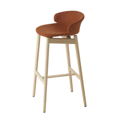 ET AL tabouret avec coque rembourrée CLASSY 1097m H 77 cm