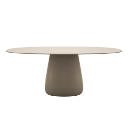QEEBOO table pour l'extérieur COBBLE avec le plateau en HPL 190 cm