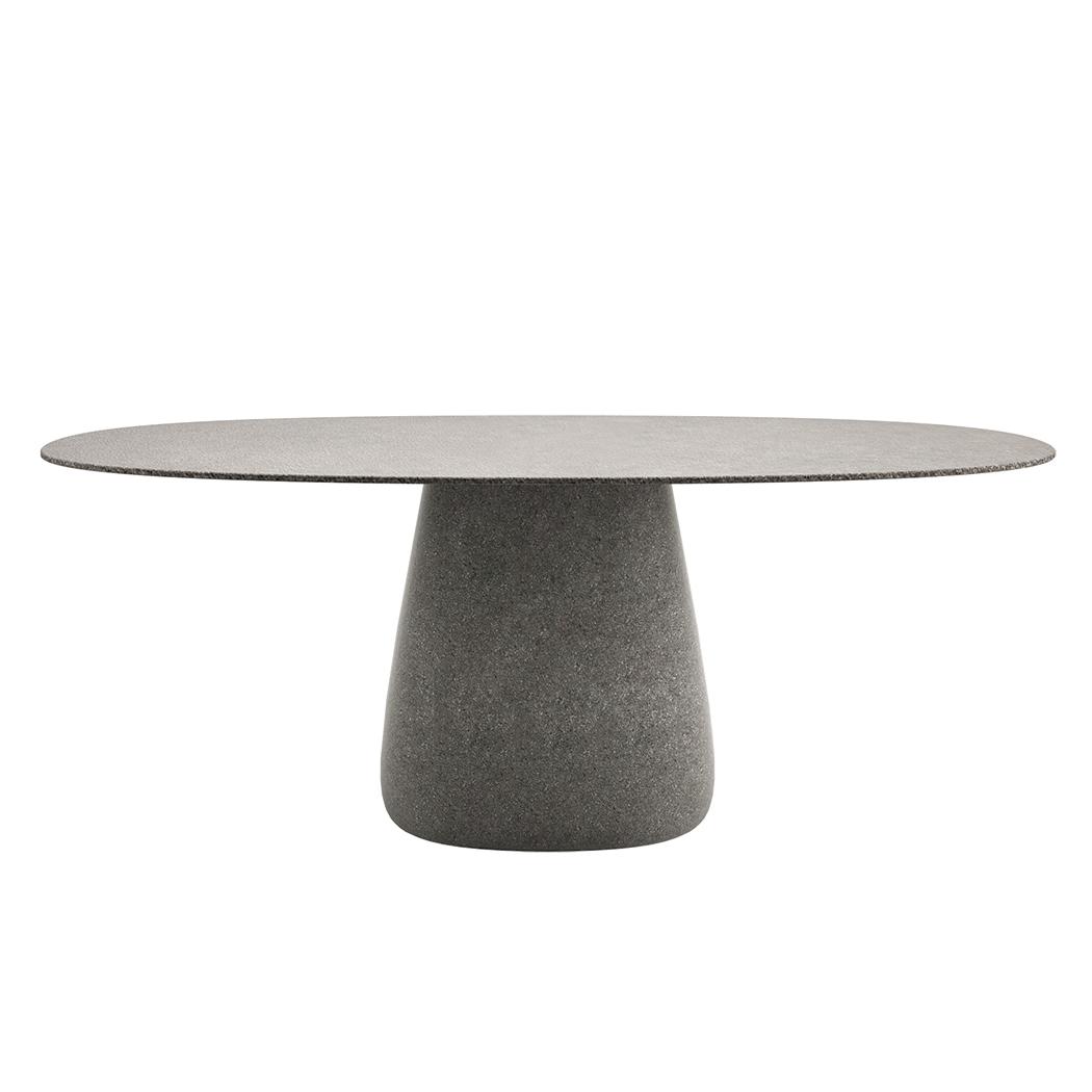 QEEBOO table pour l'extérieur COBBLE avec le plateau en GRÈS 190 cm