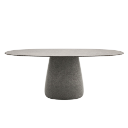 QEEBOO table pour l'extérieur COBBLE avec le plateau en GRÈS 190 cm