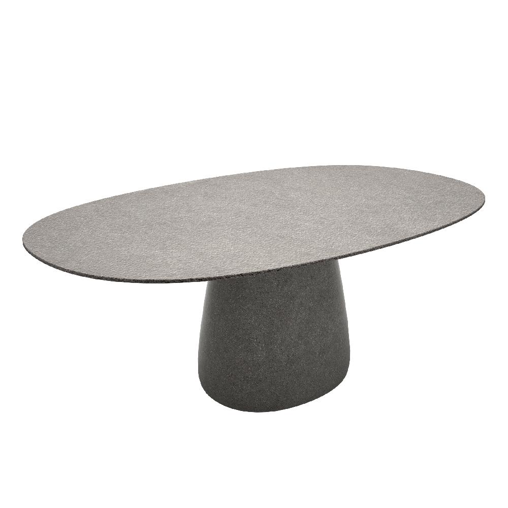 QEEBOO table pour l'extérieur COBBLE avec le plateau en GRÈS 190 cm