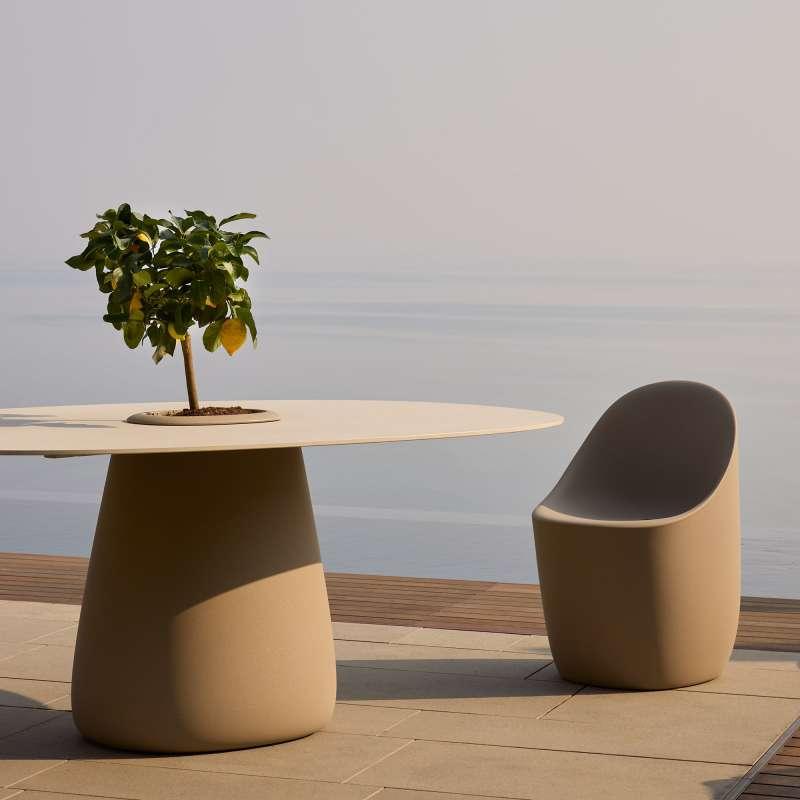 QEEBOO outdoor table COBBLE BUCKET table top HPL 190 cm