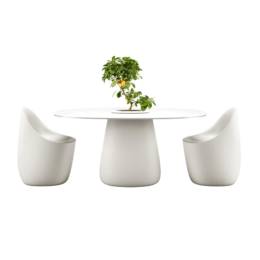 QEEBOO outdoor table COBBLE BUCKET table top HPL 160 cm