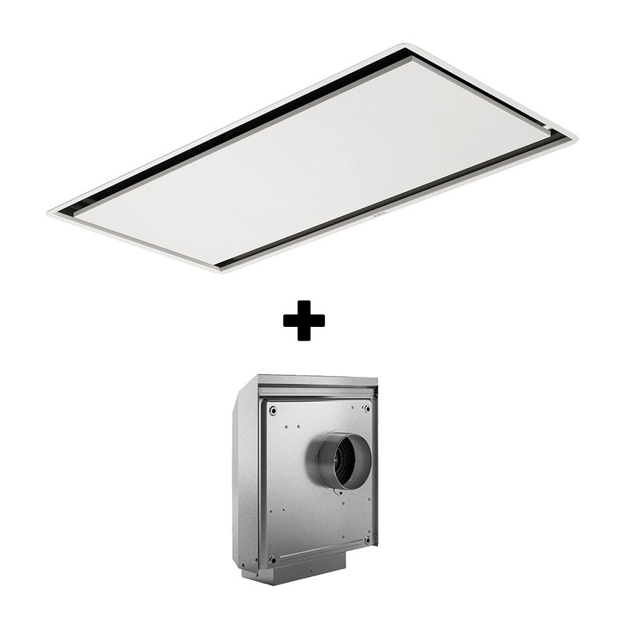 ELICA ceiling hood ILLUSION White with external wall motor KIT0184135