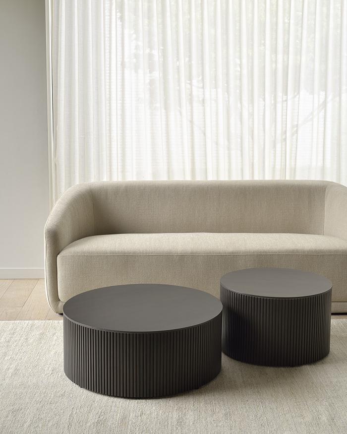 ETHNICRAFT coffee table with storage ROLLER MAX