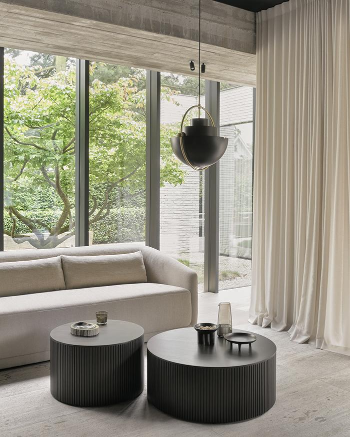 ETHNICRAFT coffee table with storage ROLLER MAX