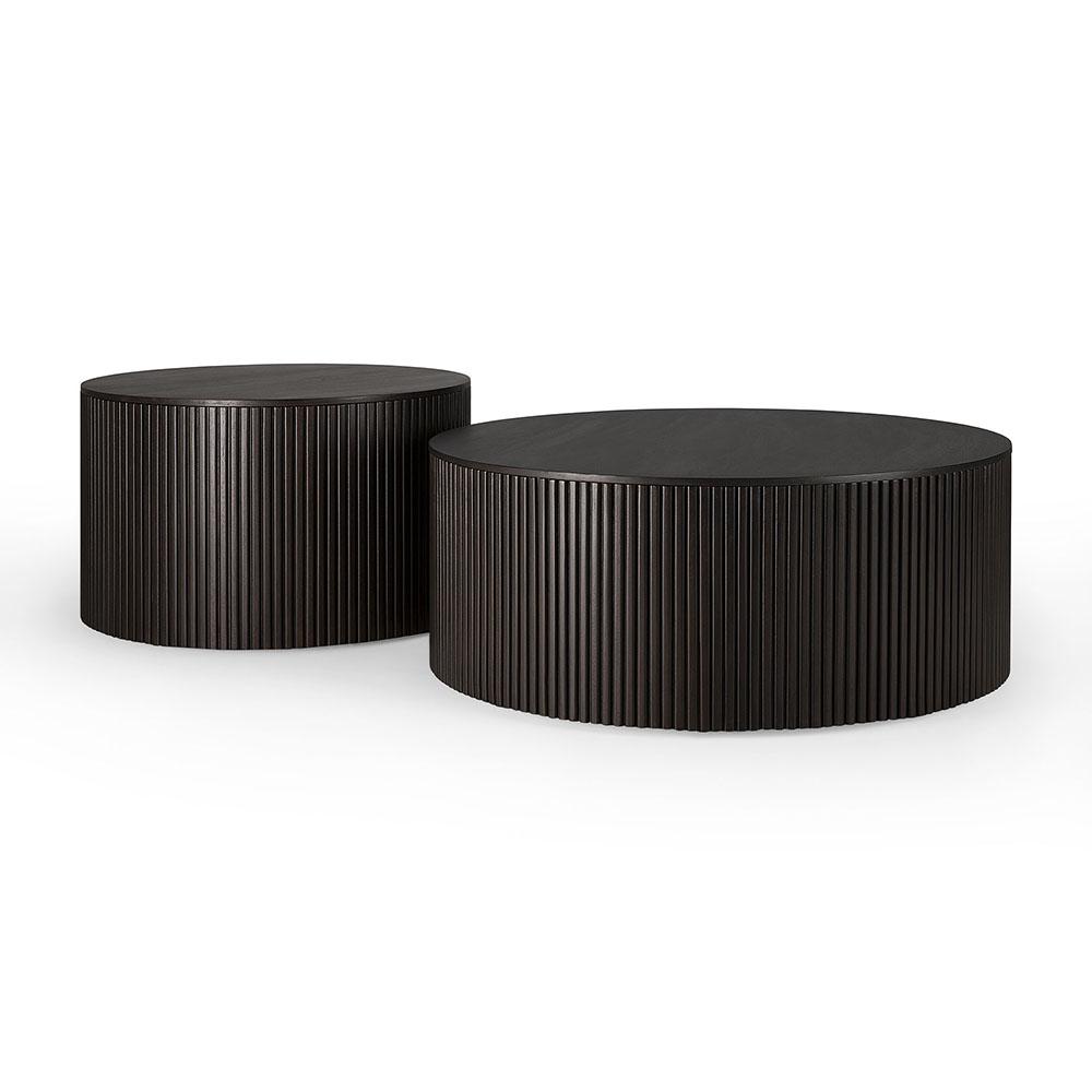 ETHNICRAFT coffee table with storage ROLLER MAX