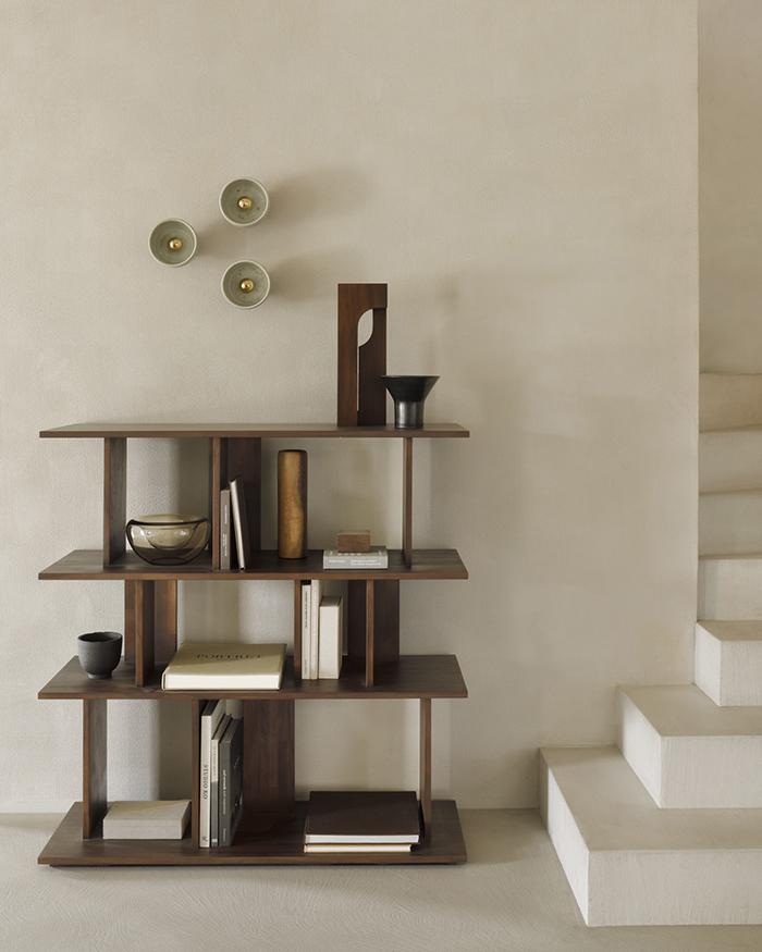 ETHNICRAFT free-standing bookcase IRREGULAR 112 cm