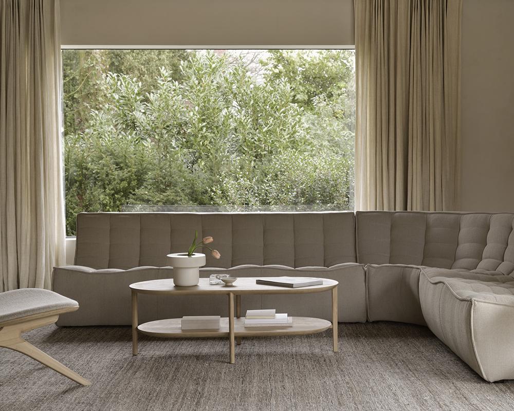 ETHNICRAFT round corner sofa N701 90°