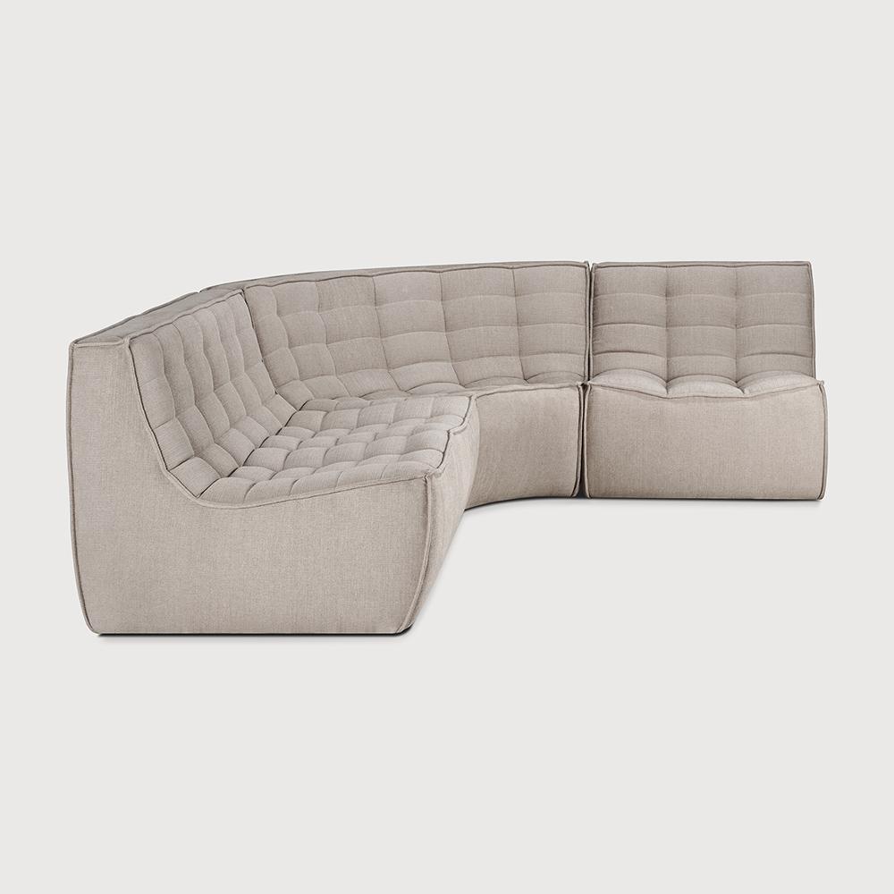 ETHNICRAFT round corner sofa N701 90°