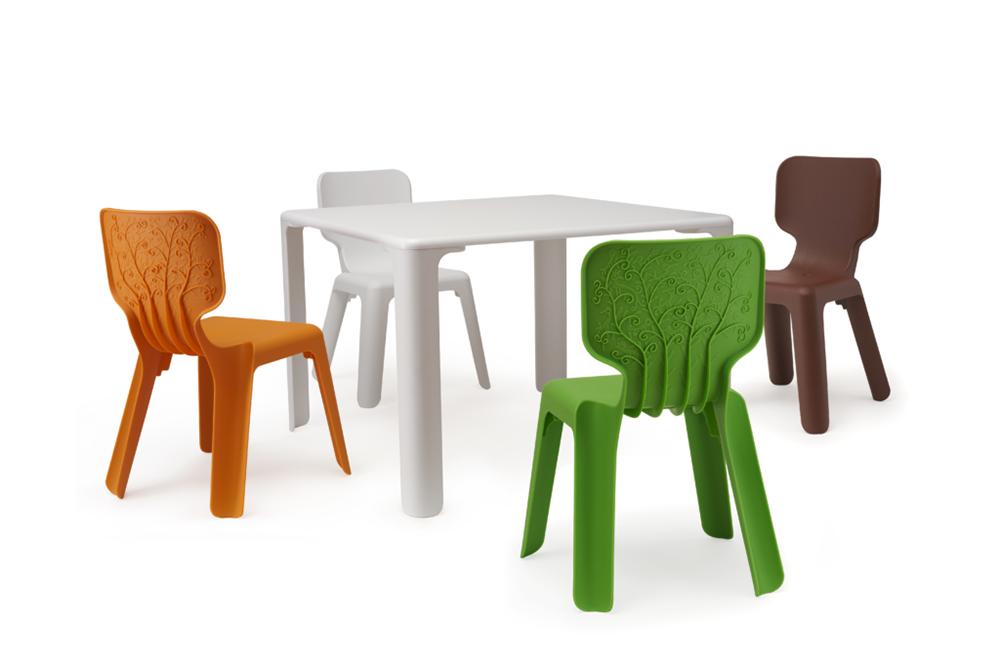 MAGIS set of 4 chairs for children ALMA