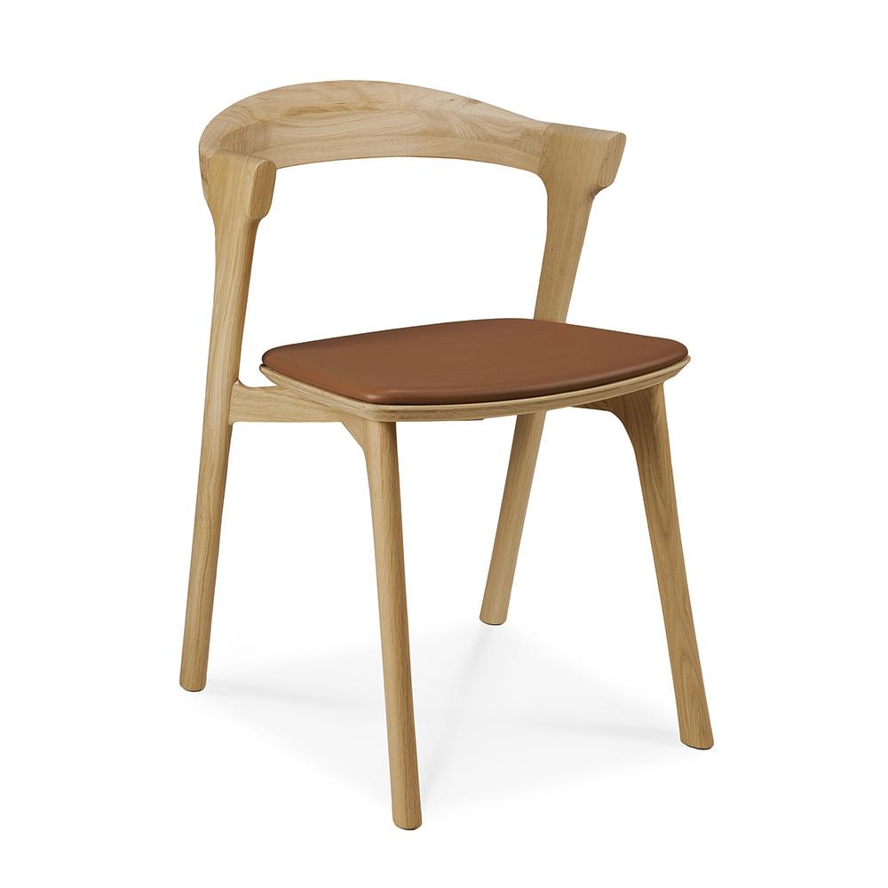 ETHNICRAFT set de 4 chaises avec accoudoirs et coussin BOK