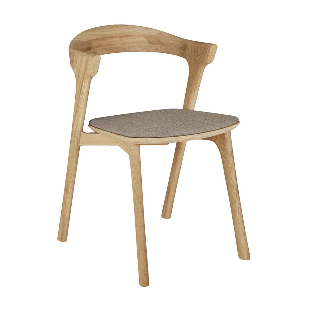 ETHNICRAFT set de 4 chaises avec accoudoirs et coussin BOK