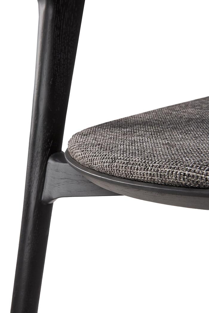 ETHNICRAFT set de 4 chaises avec accoudoirs et coussin BOK