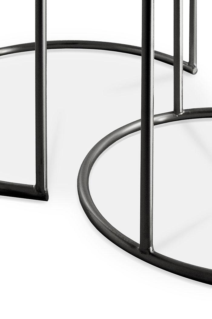 ETHNICRAFT set de 2 tables basses NESTING