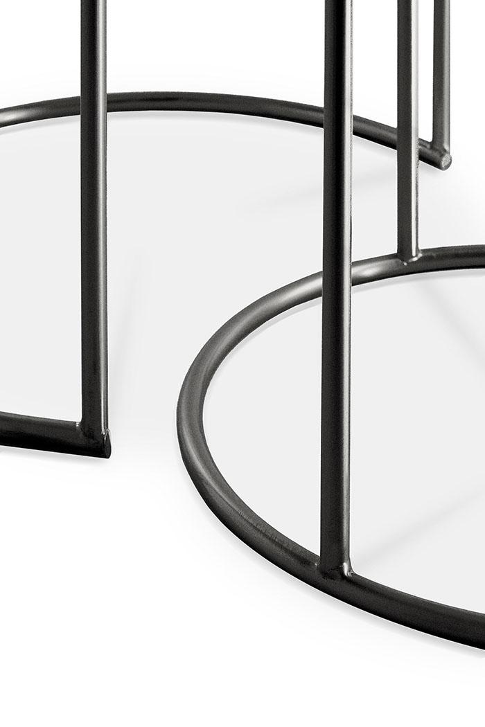 ETHNICRAFT set de 2 tables basses NESTING