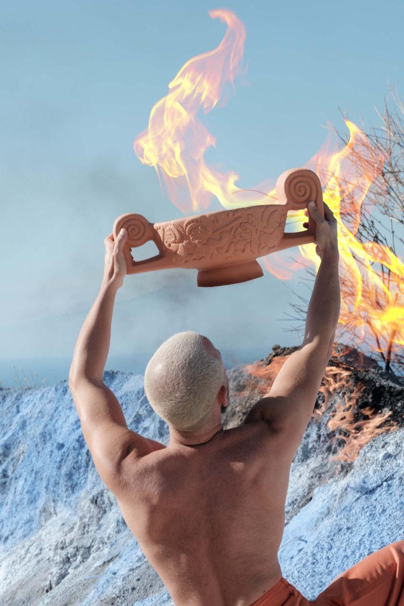 SELETTI vase MAGNA GRAECIA CENTROTAVOLA