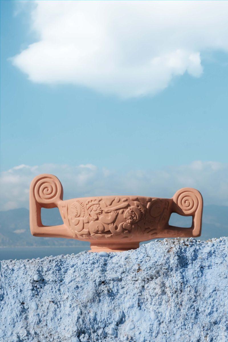 SELETTI vase MAGNA GRAECIA CENTROTAVOLA