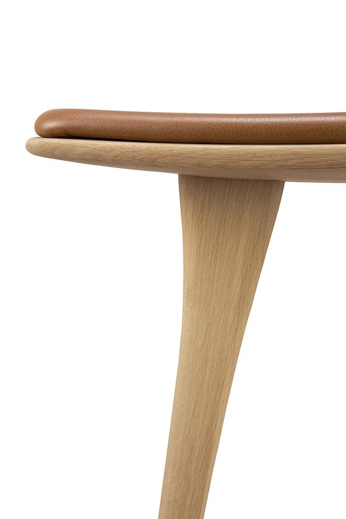 ETHNICRAFT stool with cushion OSSO H 69 cm