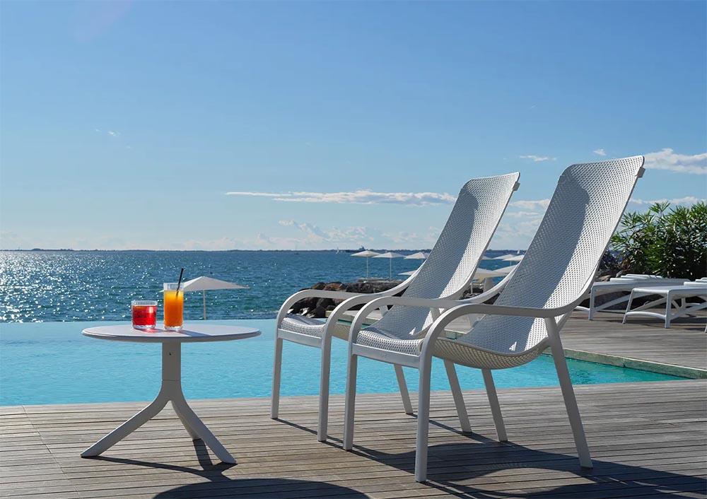 NARDI set de 2 fauteuils pour extérieur NET LOUNGE