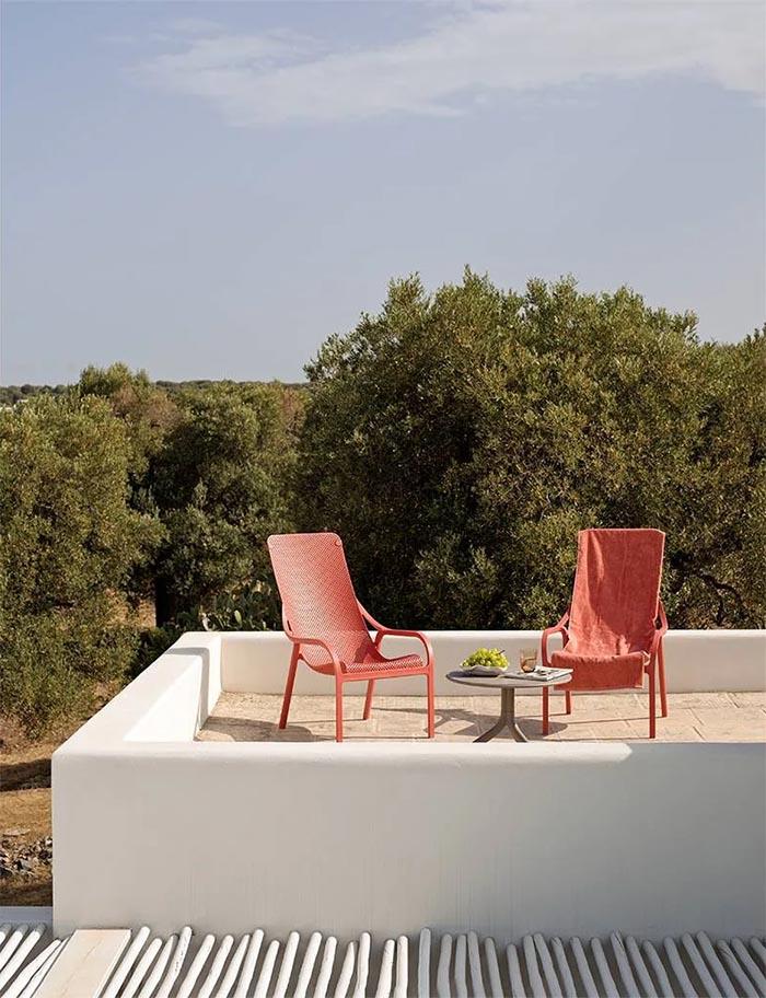 NARDI set de 2 fauteuils pour extérieur NET LOUNGE