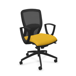 LEYFORM fauteuil de bureau SPRINT RE avec accoudoirs fixe et la base noire