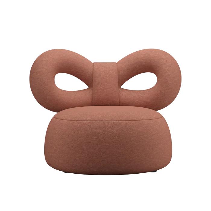 QEEBOO armchair covered with fabric RIBBON ARMCHAIR