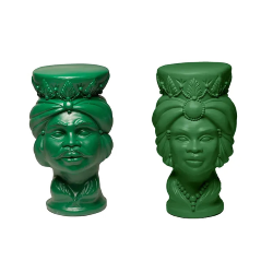 MILLESIMI set of 2 tables stools IL MORO + LA MORA